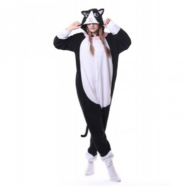 Black Cat Costume Pajama Onesie Kigurumi Jumpsuit