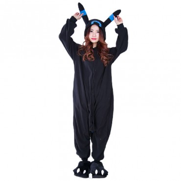 Black Pokemon Costume Pajama Onesie Kigurumi Jumpsuit