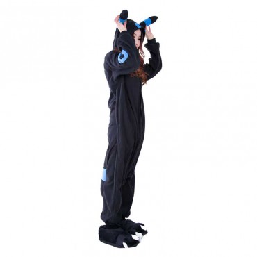 Black Pokemon Costume Pajama Onesie Kigurumi Jumpsuit