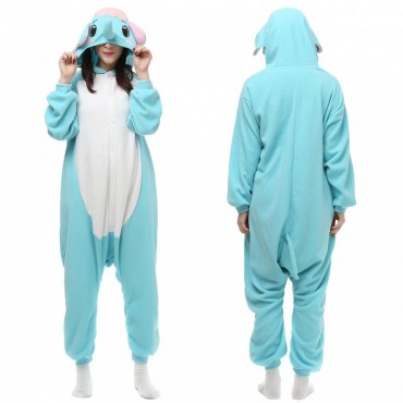 Blue Elephant Costume Pajama Onesie Kigurumi Jumpsuit