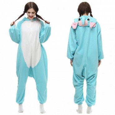 Blue Elephant Costume Pajama Onesie Kigurumi Jumpsuit