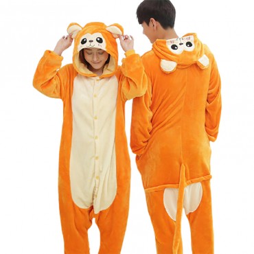 Golden Monkey Costume Pajama Onesie Kigurumi Jumpsuit