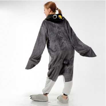 Grey Penguin Costume Pajama Onesie Kigurumi Jumpsuit