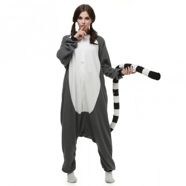 Lemur Costume Pajama Onesie Kigurumi Jumpsuit