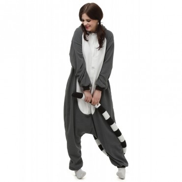 Lemur Costume Pajama Onesie Kigurumi Jumpsuit