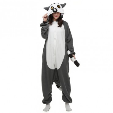 Lemur Costume Pajama Onesie Kigurumi Jumpsuit