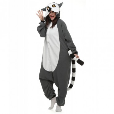 Lemur Costume Pajama Onesie Kigurumi Jumpsuit