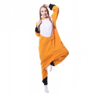 Orange Fox Costume Pajama Onesie Kigurumi Jumpsuit