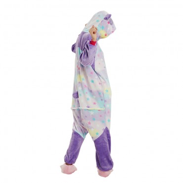 Purple Panda Costume Pajama Onesie Kigurumi Jumpsuit