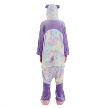 Purple Panda Costume Pajama Onesie Kigurumi Jumpsuit