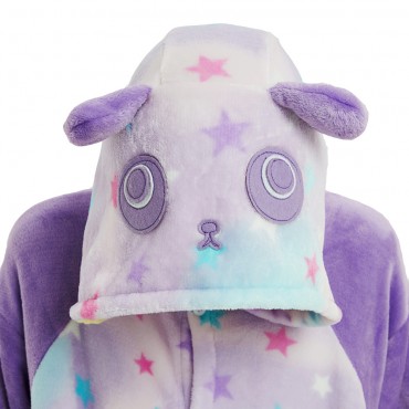 Purple Panda Costume Pajama Onesie Kigurumi Jumpsuit