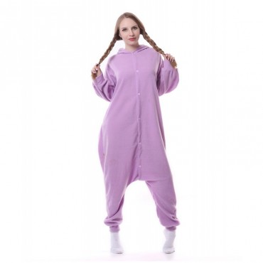 Purple Cat Costume Pajama Onesie Kigurumi Jumpsuit