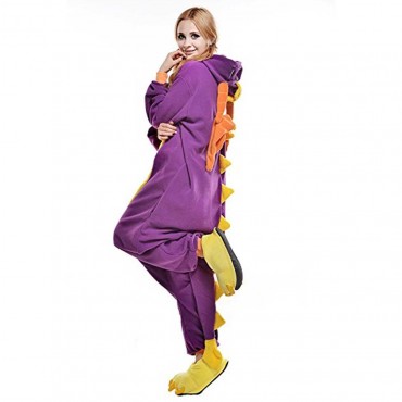 Purple Dragon Costume Pajama Onesie Kigurumi Jumpsuit