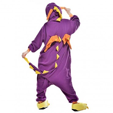 Purple Dragon Costume Pajama Onesie Kigurumi Jumpsuit