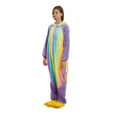 Rainbow Panda Costume Pajama Onesie Kigurumi Jumpsuit