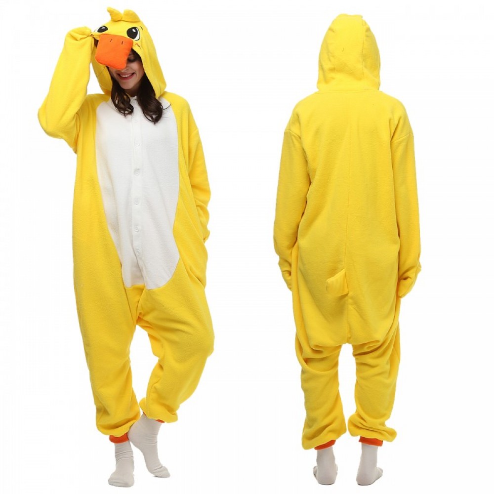 Yellow Duck Costume Pajama Onesie Kigurumi Jumpsuit