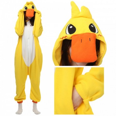 Yellow Duck Costume Pajama Onesie Kigurumi Jumpsuit