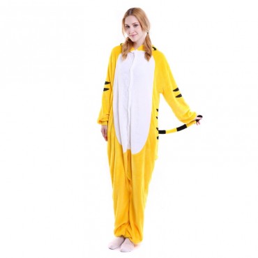 Yellow Tiger Costume Pajama Onesie Kigurumi Jumpsuit