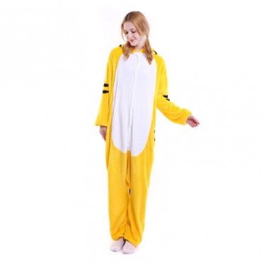 Yellow Tiger Costume Pajama Onesie Kigurumi Jumpsuit