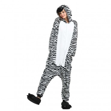 Zebra Costume Pajama Onesie Kigurumi Jumpsuit