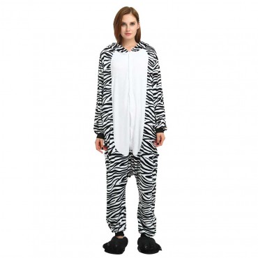 Zebra Costume Pajama Onesie Kigurumi Jumpsuit