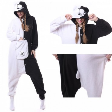 Monokuma Costume Pajama Onesie Kigurumi Jumpsuit