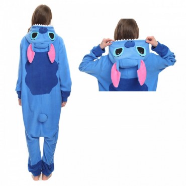 Blue Stitch Costume Pajama Onesie Kigurumi Jumpsuit