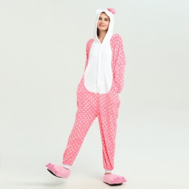 Hello Kitty Costume Pajama Onesie Kigurumi Jumpsuit