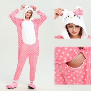 Hello Kitty Costume Pajama Onesie Kigurumi Jumpsuit