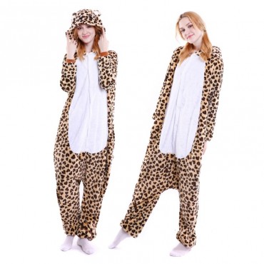 Leopard Bear Costume Pajama Onesie Kigurumi Jumpsuit