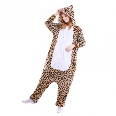 Leopard Bear Costume Pajama Onesie Kigurumi Jumpsuit