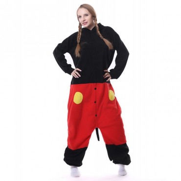 Mickey Mouse Costume Pajama Onesie Kigurumi Jumpsuit