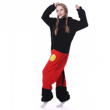 Mickey Mouse Costume Pajama Onesie Kigurumi Jumpsuit