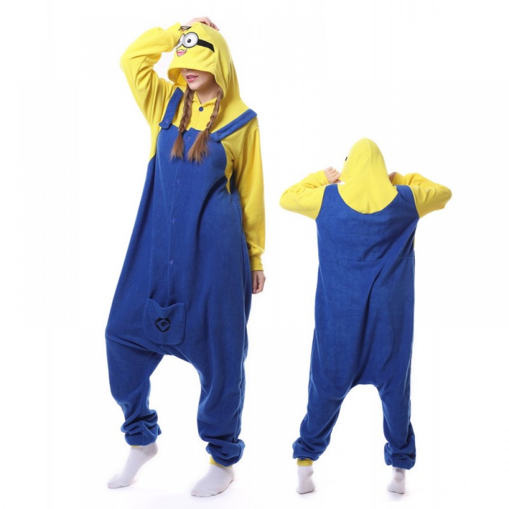 Despicable Me Minions Costume Pajama Onesie Kigurumi Jumpsuit