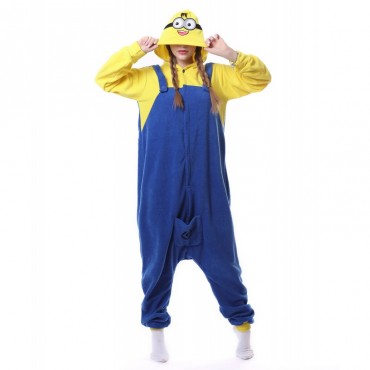 Despicable Me Minions Costume Pajama Onesie Kigurumi Jumpsuit