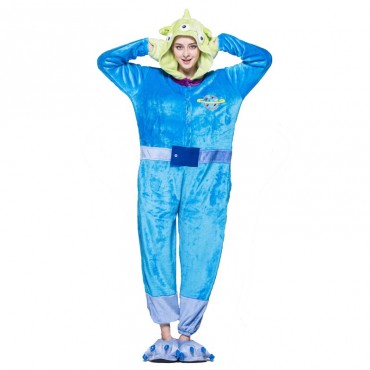 Little Green Men Costume Pajama Onesie Kigurumi Jumpsuit