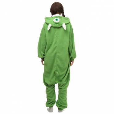 Mike Wazowski Costume Pajama Onesie Kigurumi Jumpsuit