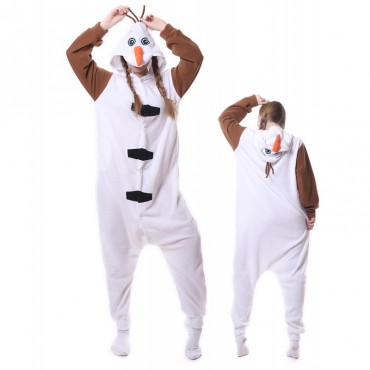 Olaf Costume Pajama Onesie Kigurumi Jumpsuit