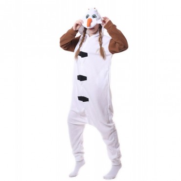 Olaf Costume Pajama Onesie Kigurumi Jumpsuit