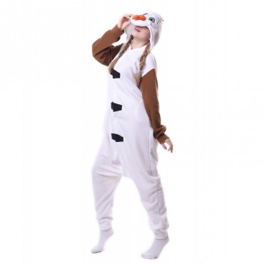 Olaf Costume Pajama Onesie Kigurumi Jumpsuit