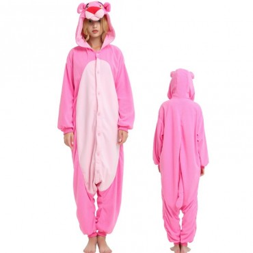 The Pink Panther Costume Pajama Onesie Kigurumi Jumpsuit