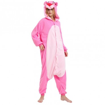 The Pink Panther Costume Pajama Onesie Kigurumi Jumpsuit