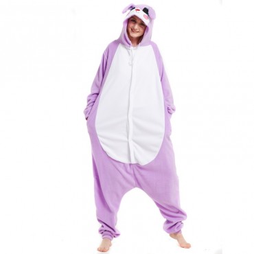 Purple Rabbit Costume Pajama Onesie Kigurumi Jumpsuit