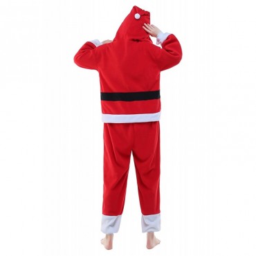 Santa Claus Costume Pajama Onesie Kigurumi Jumpsuit