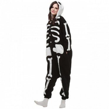 Skeleton Costume Pajama Onesie Kigurumi Jumpsuit