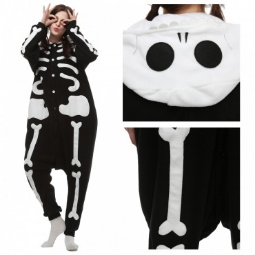 Skeleton Costume Pajama Onesie Kigurumi Jumpsuit