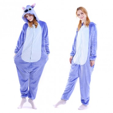 Purple Stitch Costume Pajama Onesie Kigurumi Jumpsuit