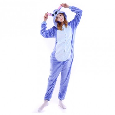 Purple Stitch Costume Pajama Onesie Kigurumi Jumpsuit