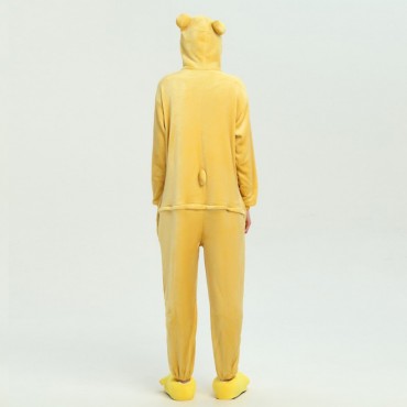 Yellow Bear Costume Pajama Onesie Kigurumi Jumpsuit