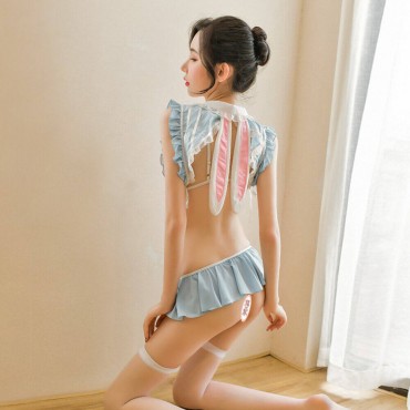 FL6910 Sexy Revealing Lingerie Nightdress Lace Sling Pajamas Student Lingerie